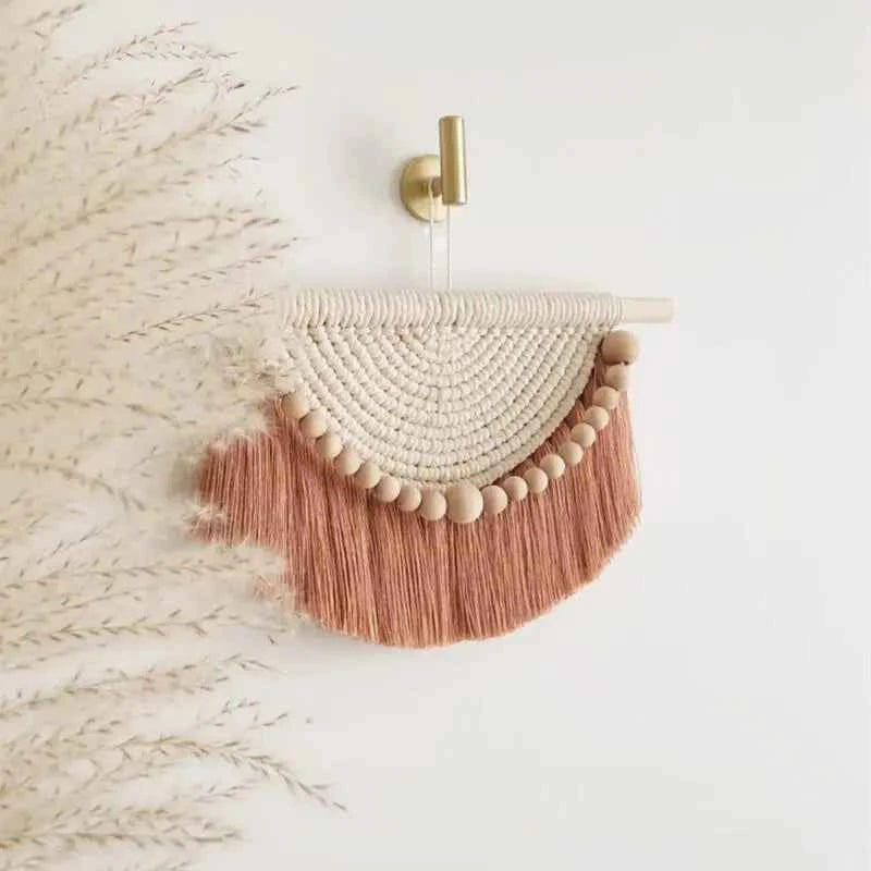 NNEOBA Bohemian Bliss: Chic Cotton Macrame Wall Hanging for Home Decor NNEOBA