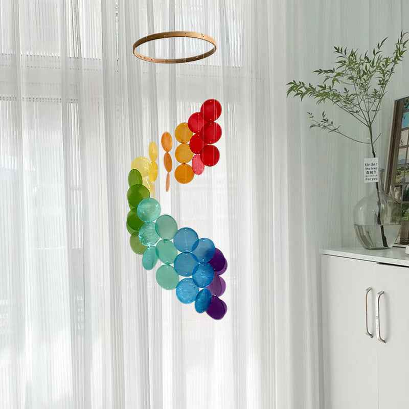 NNEDSZ Coloful Bohemian Seashell Wind Chime - Dream Catcher Hanging Decor for Home NNEDSZ