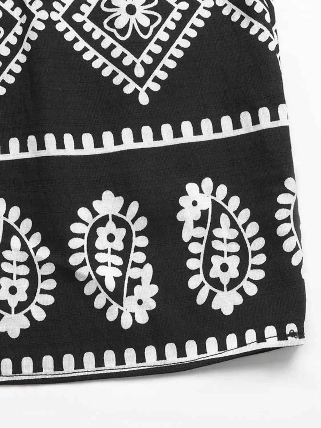 Printed Square Neck Maxi Cami Dress Trendsi