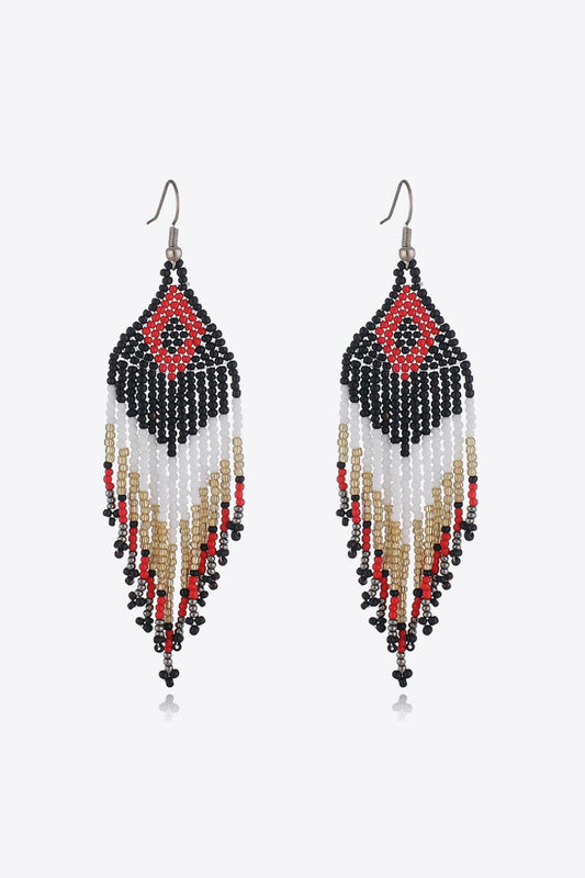 Beaded Dangle Earrings Style A One Size Trendsi