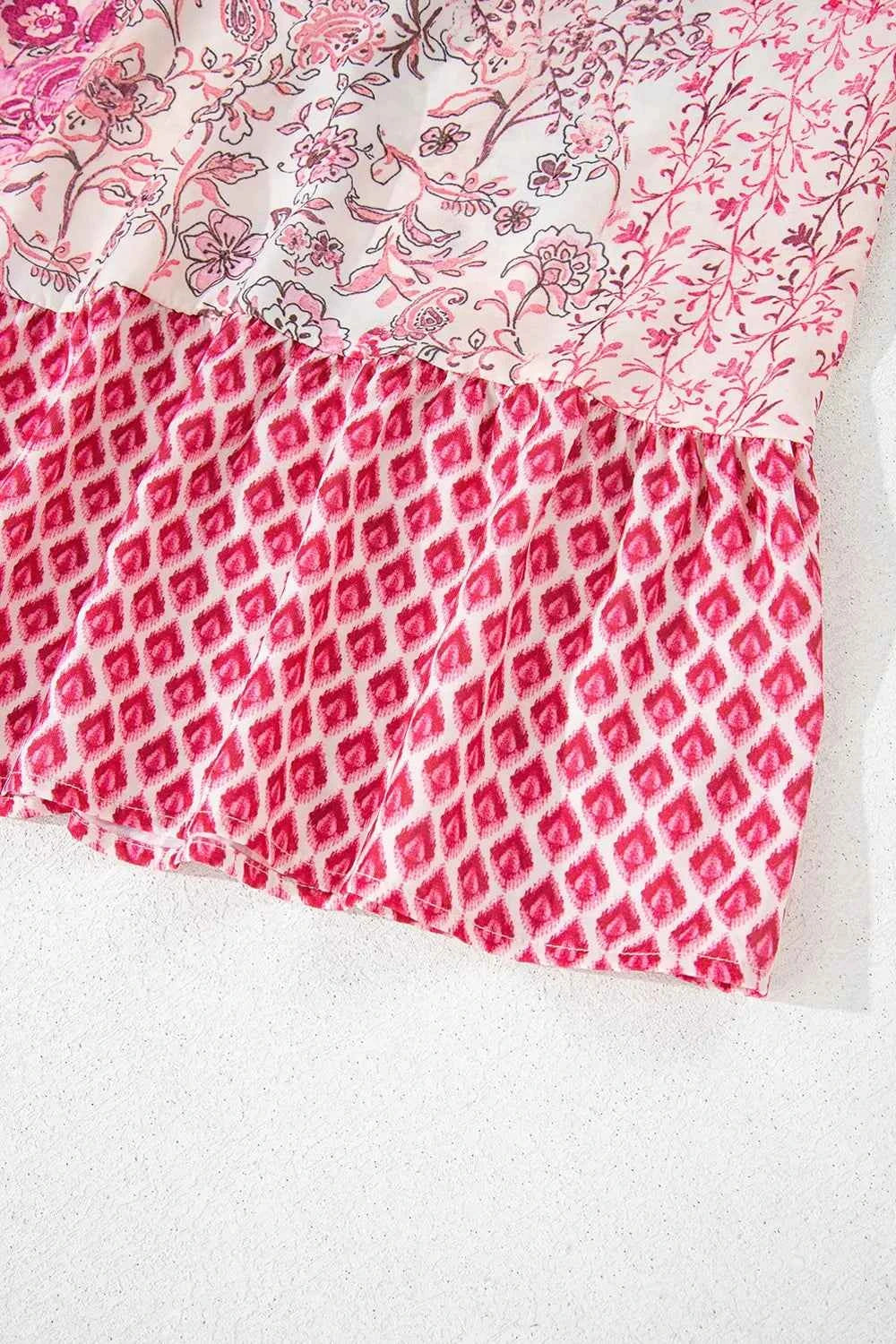 Printed Tassel Drawstring High Waist Maxi Skirt Trendsi