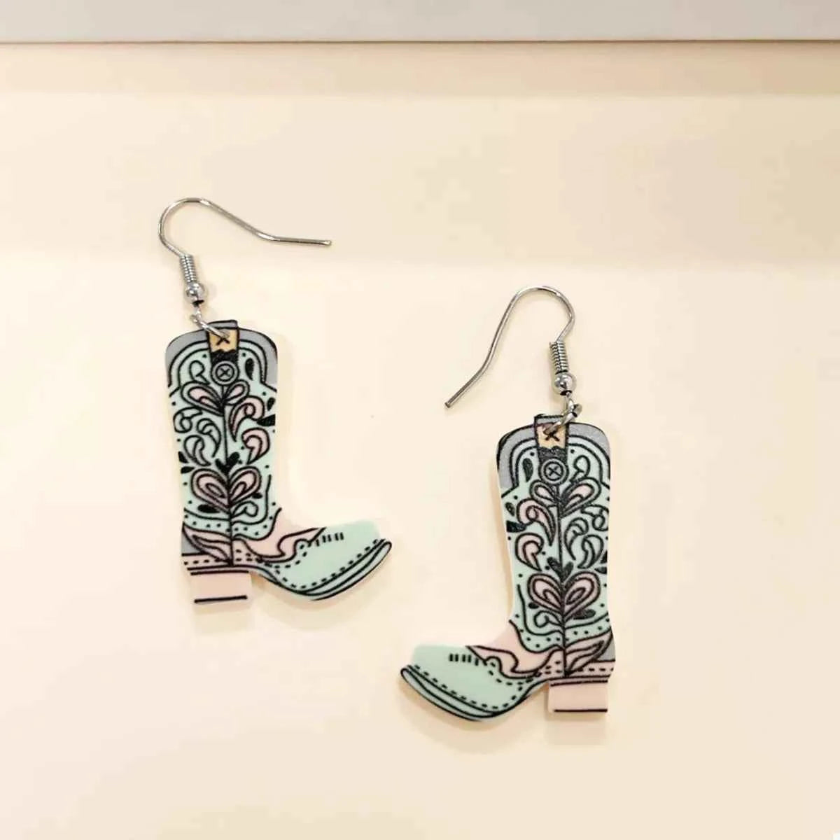 Western Boot Dangle Earrings Trendsi