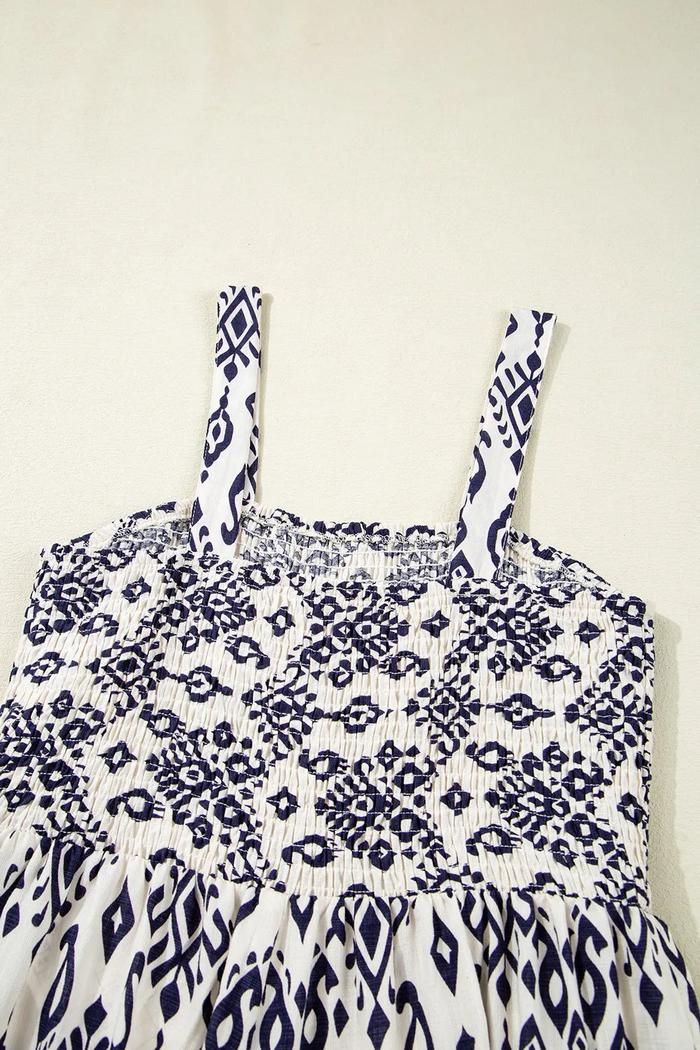 Bohemian Print Wide Leg Jumpsuit Trendsi