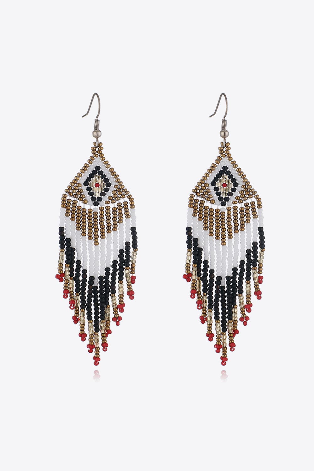 Beaded Dangle Earrings Style C One Size Trendsi