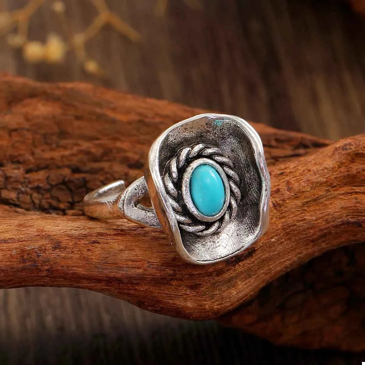 4 Piece Vintage Western Style Bull Head Rings Trendsi