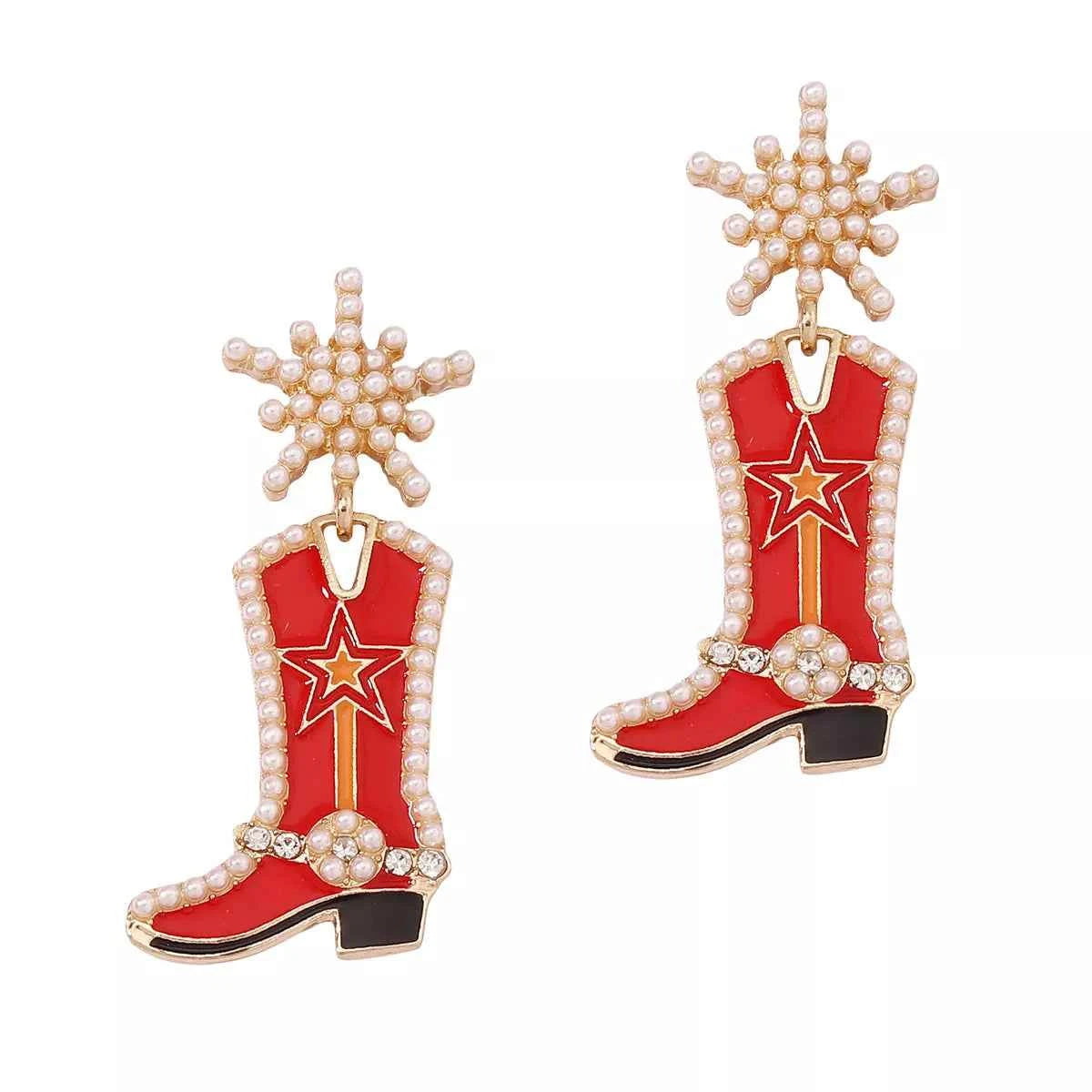 Cowgirl Boot Dangle Earrings Trendsi