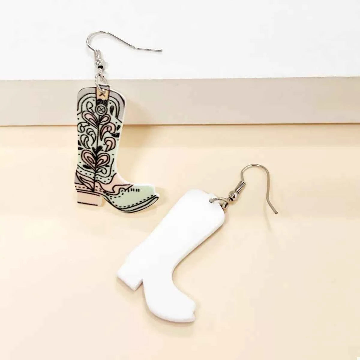 Western Boot Dangle Earrings Trendsi