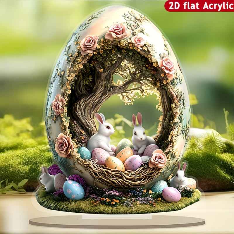 NNETM Bohemian Rabbit Acrylic Tabletop Decor for Home & Office NNETM