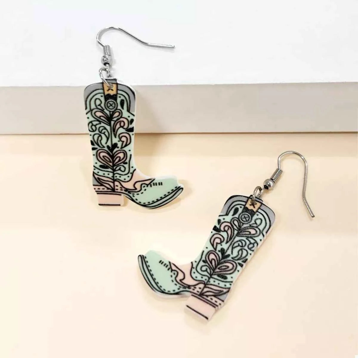 Western Boot Dangle Earrings Trendsi