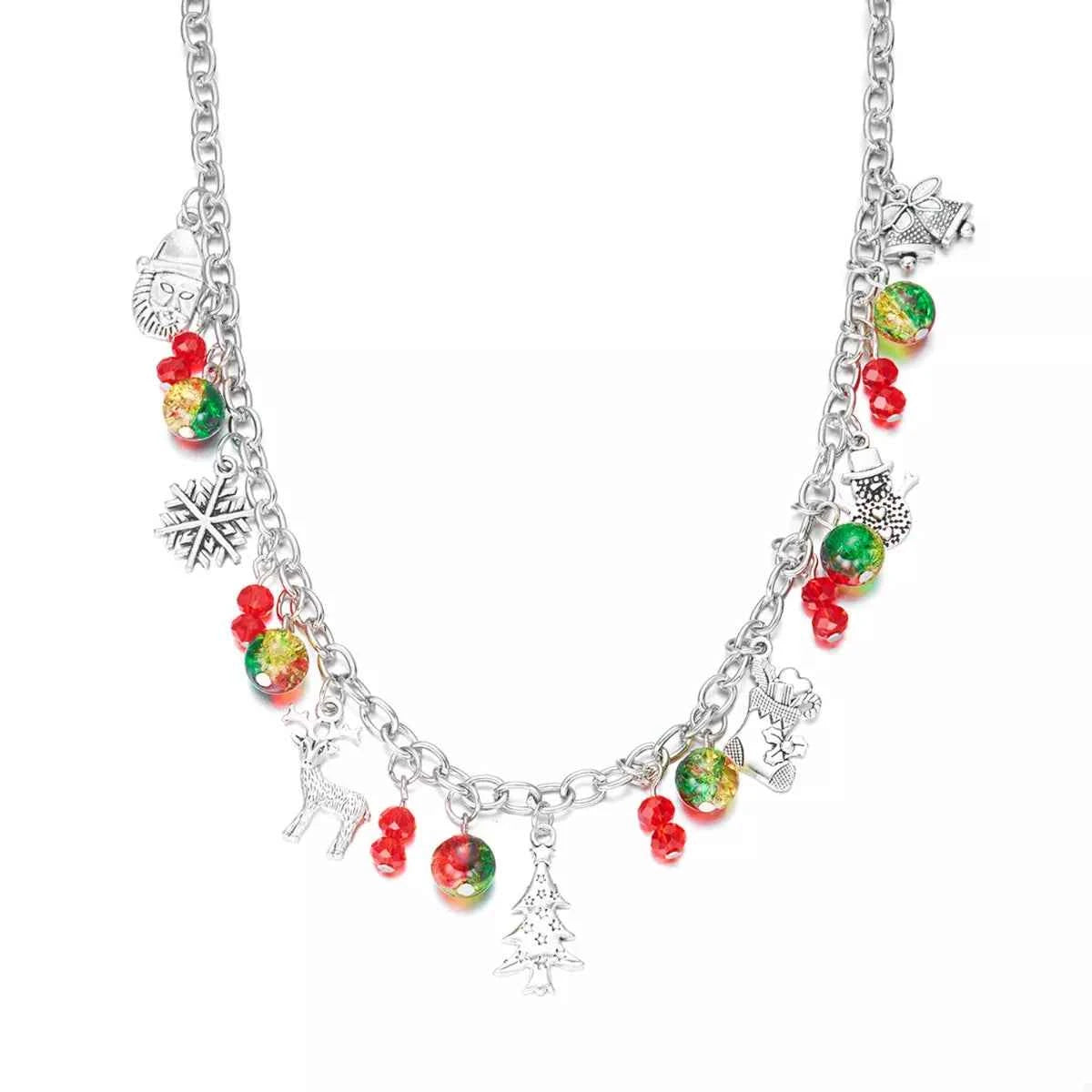 Christmas Themed Charm Necklace Trendsi