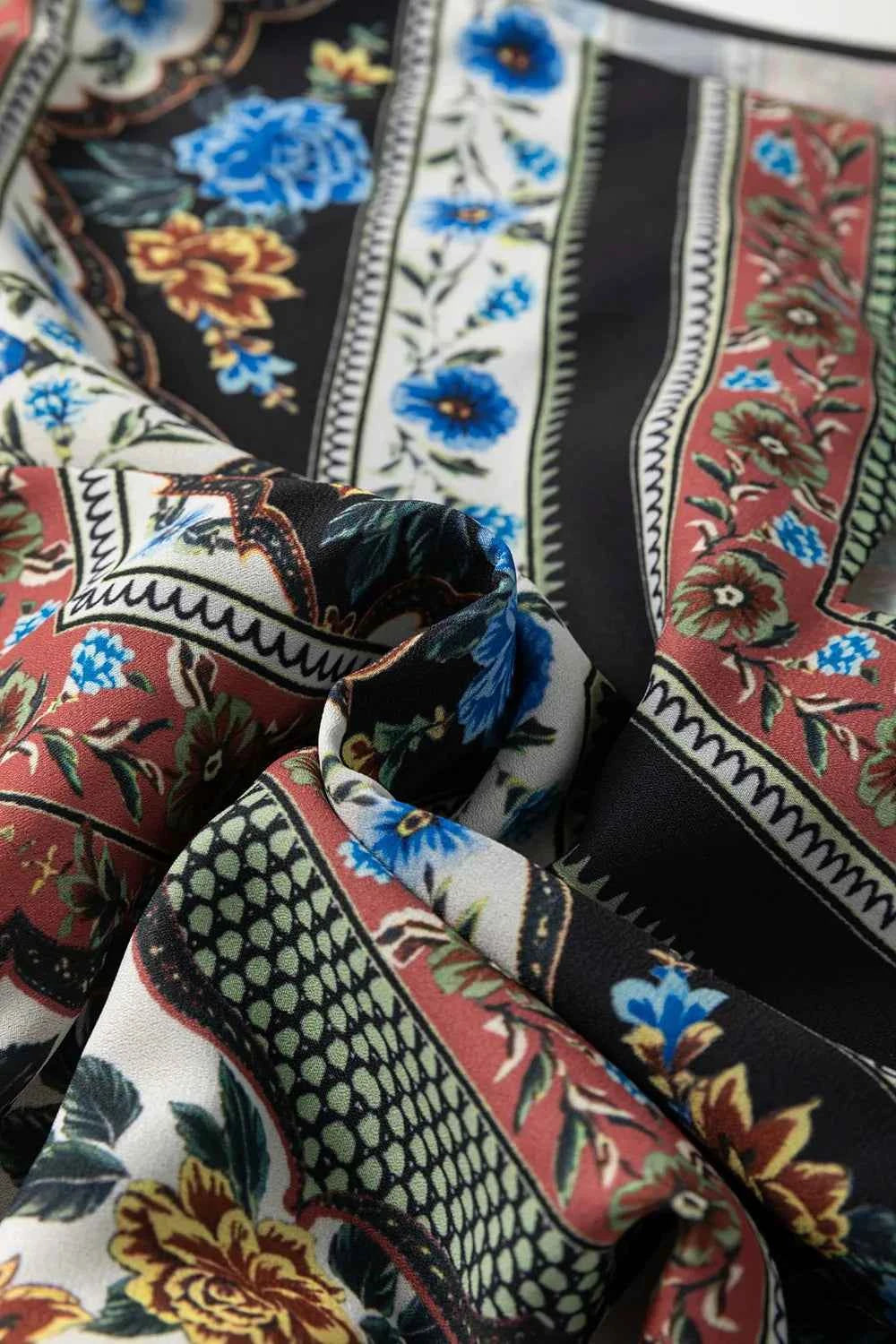 Mixed Floral Chevron Pattern Cami Trendsi