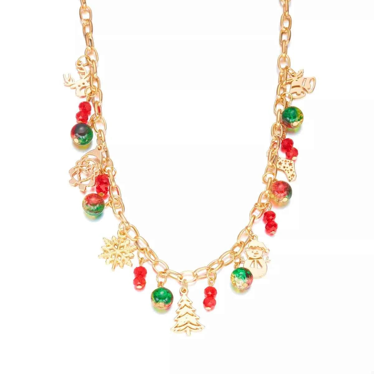 Christmas Themed Charm Necklace Trendsi