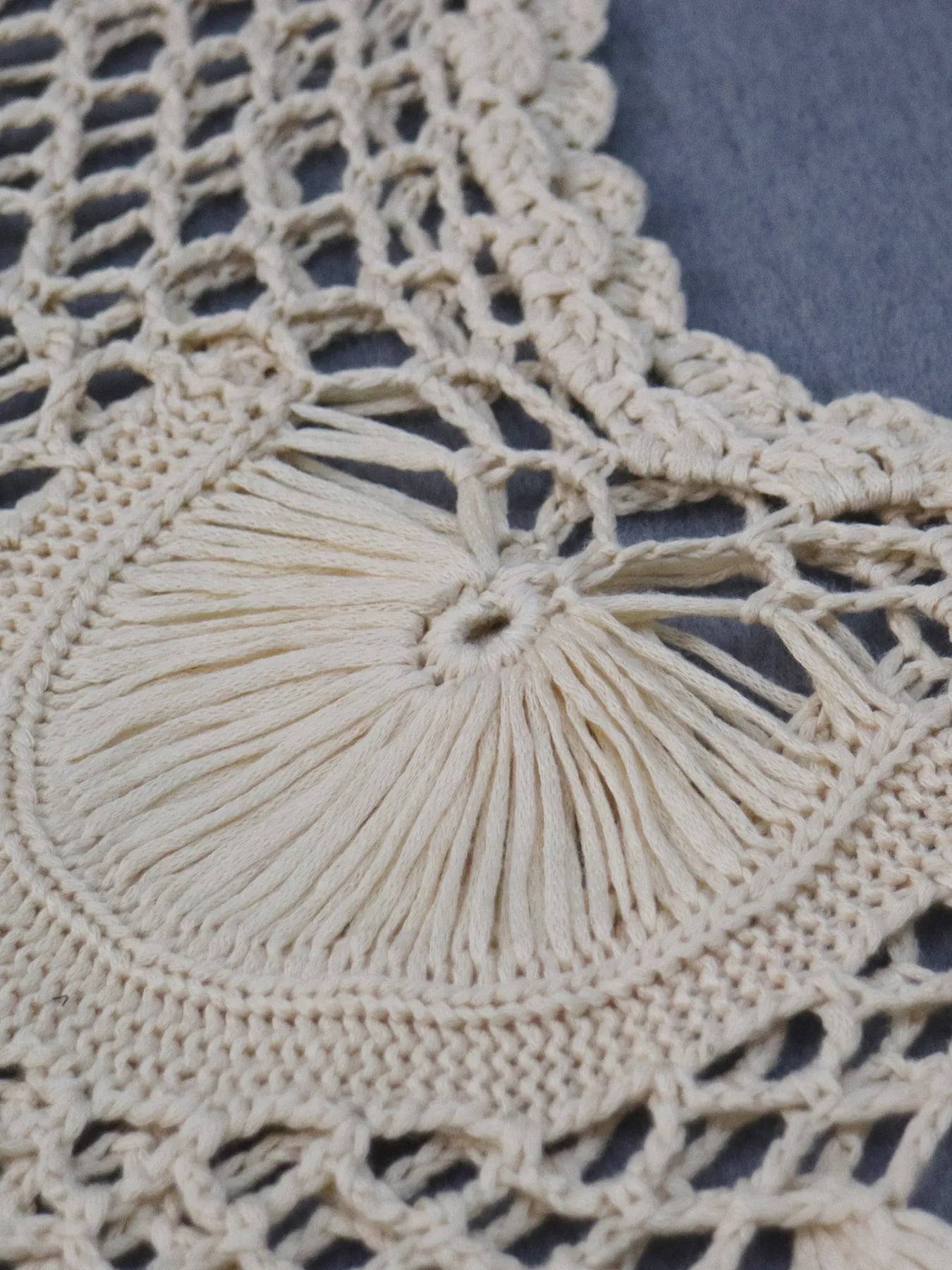 Crochet Fringe Beach Cover Up Trendsi