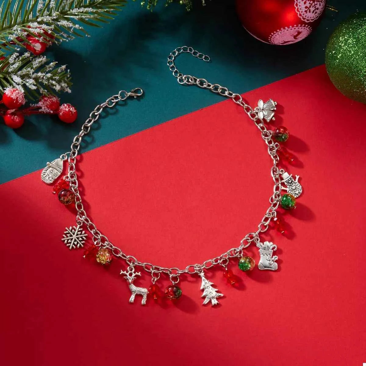 Christmas Themed Charm Necklace Trendsi