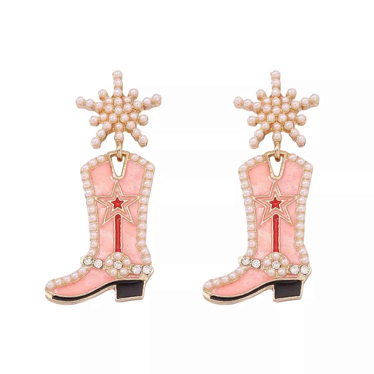 Cowgirl Boot Dangle Earrings Trendsi