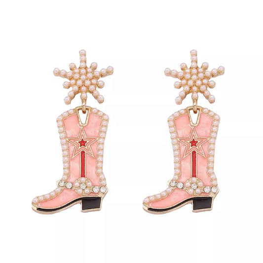 Cowgirl Boot Dangle Earrings Trendsi