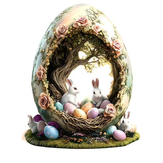 NNETM Bohemian Rabbit Acrylic Tabletop Decor for Home & Office NNETM