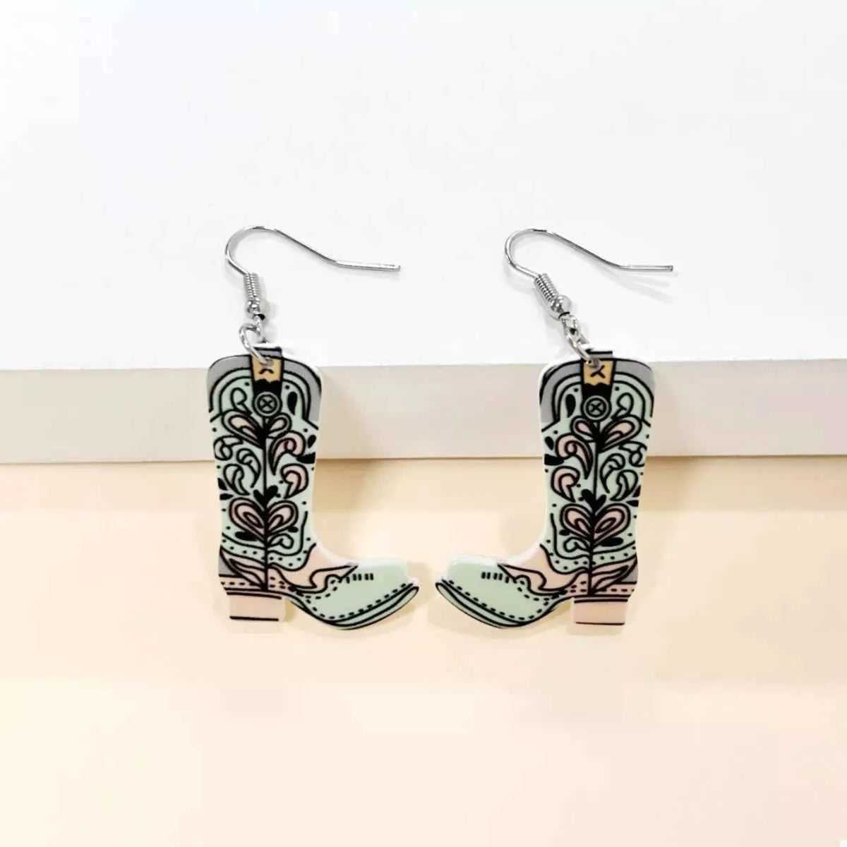 Western Boot Dangle Earrings Trendsi