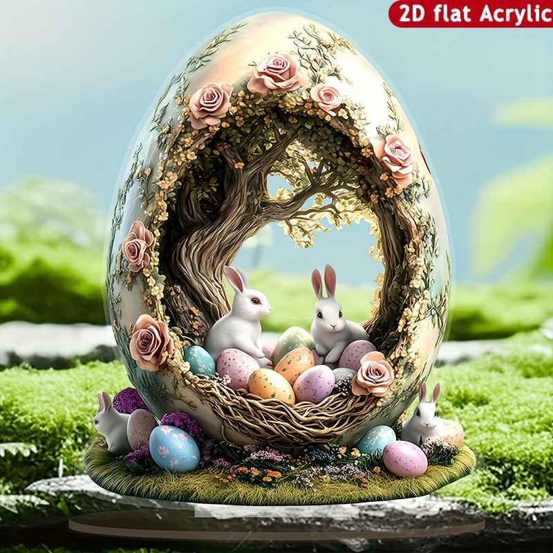 NNETM Bohemian Rabbit Acrylic Tabletop Decor for Home & Office NNETM