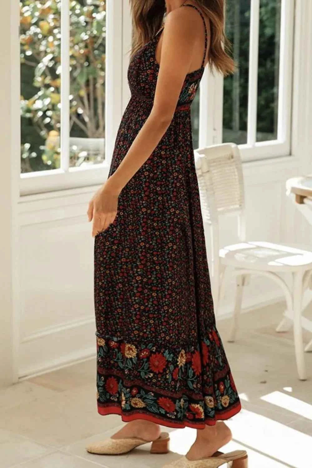 Printed Maxi Cami Dress Trendsi