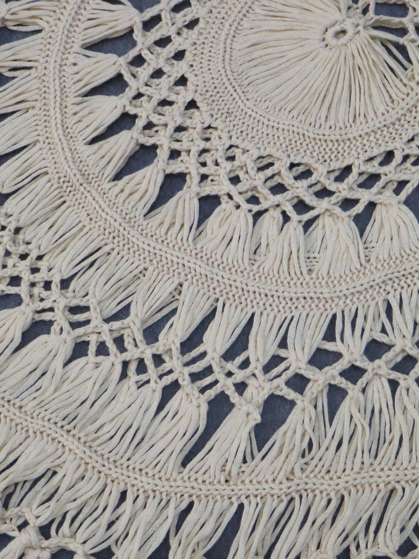 Crochet Fringe Beach Cover Up Trendsi