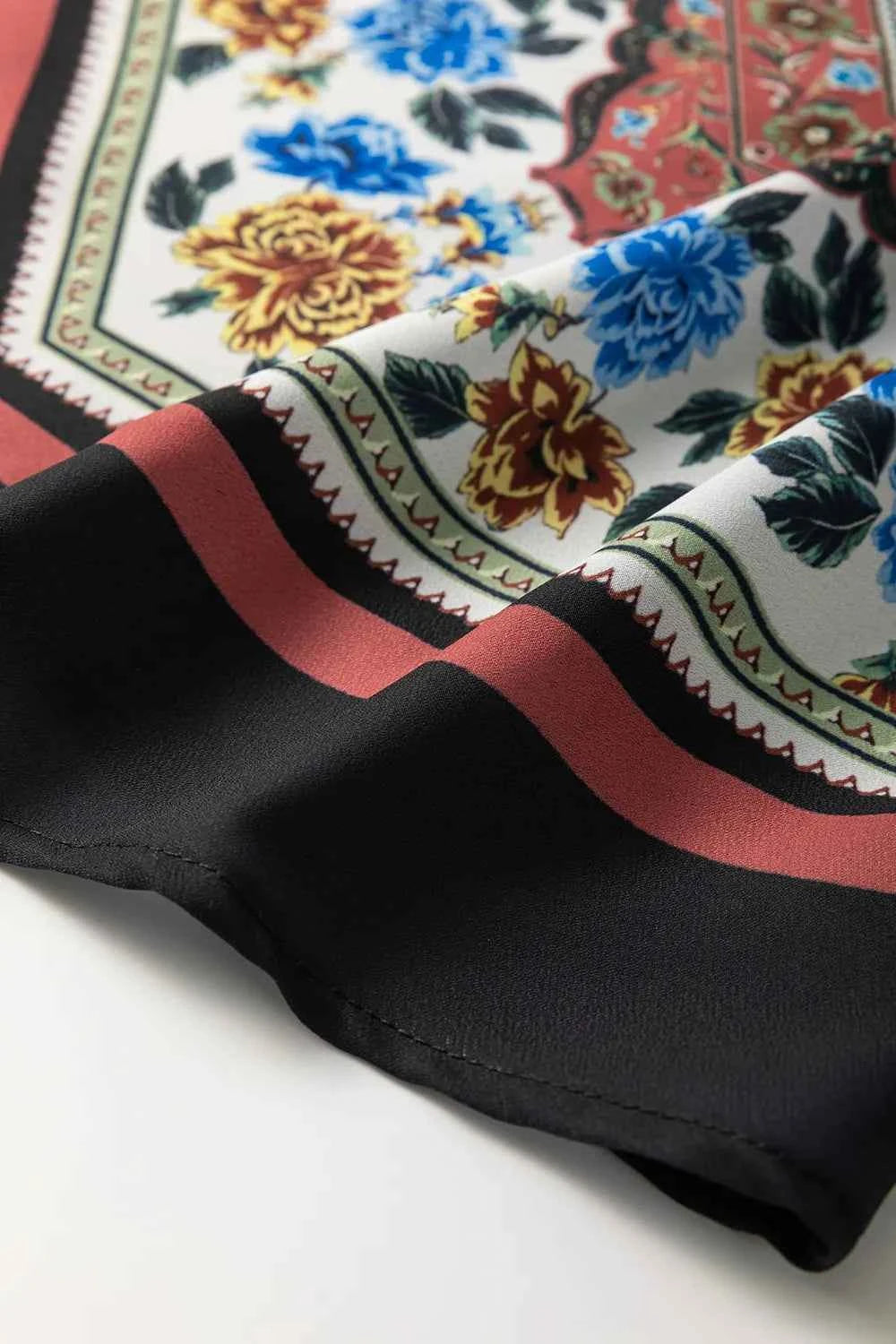 Mixed Floral Chevron Pattern Cami Trendsi