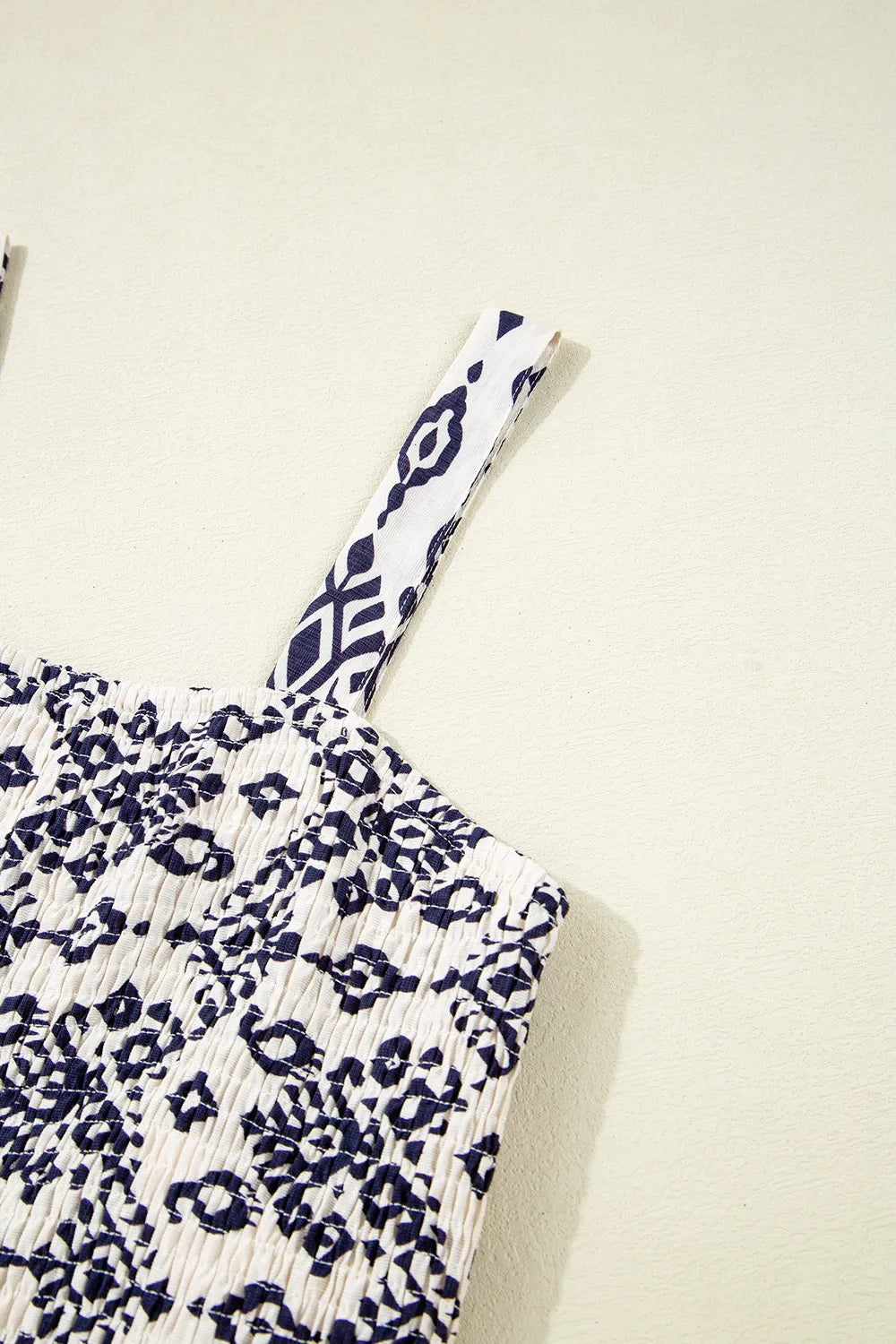 Bohemian Print Wide Leg Jumpsuit Trendsi