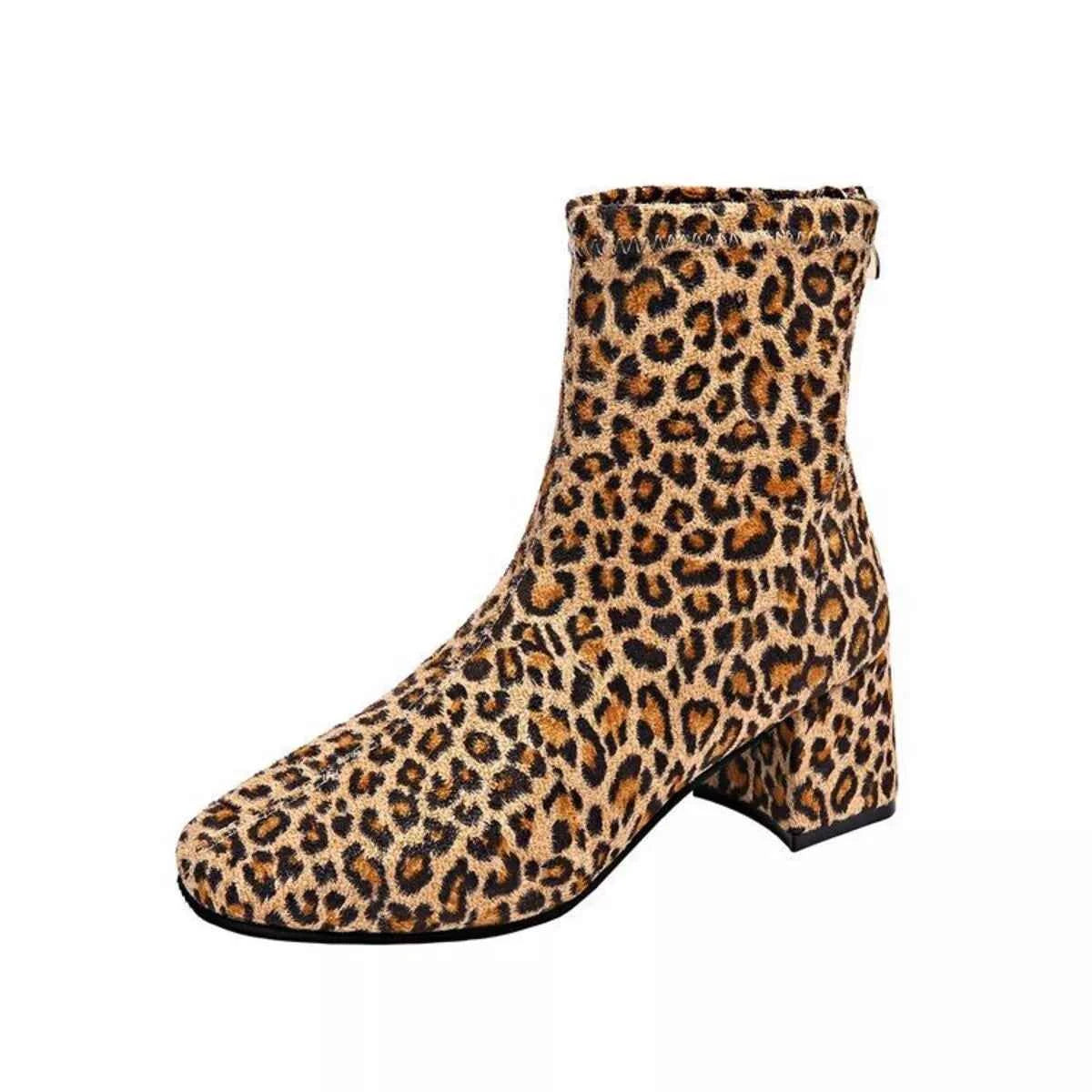 Block Heel Ankle Boots Trendsi