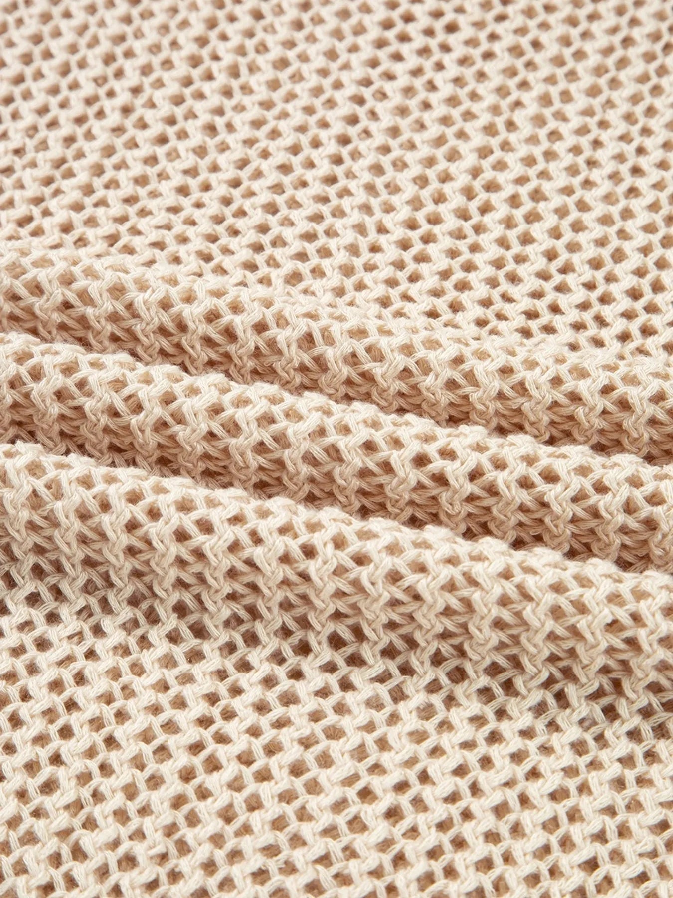 Lightweight Openwork Knit Cover Up Trendsi