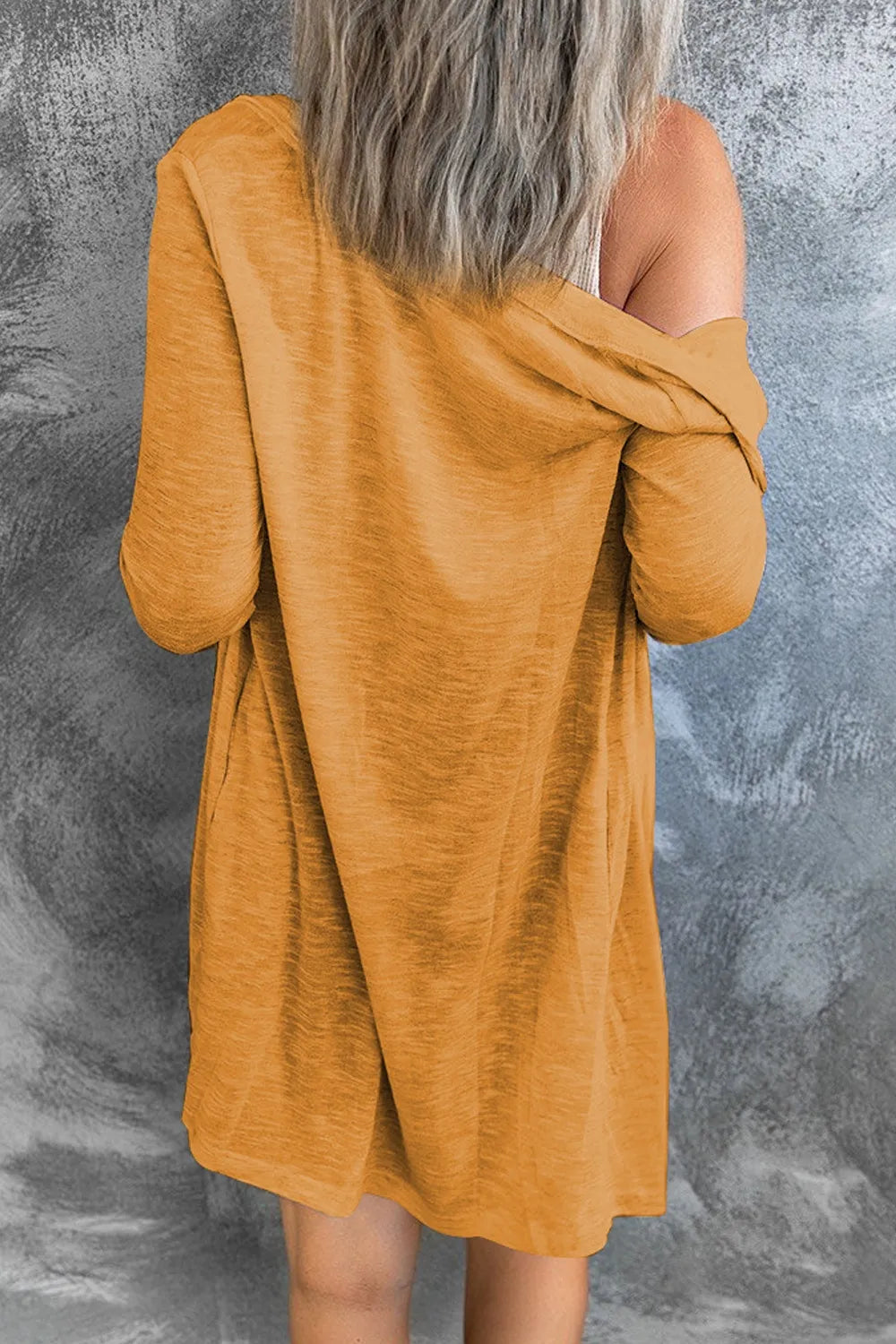 Button Up Long Sleeve Cover Up Trendsi