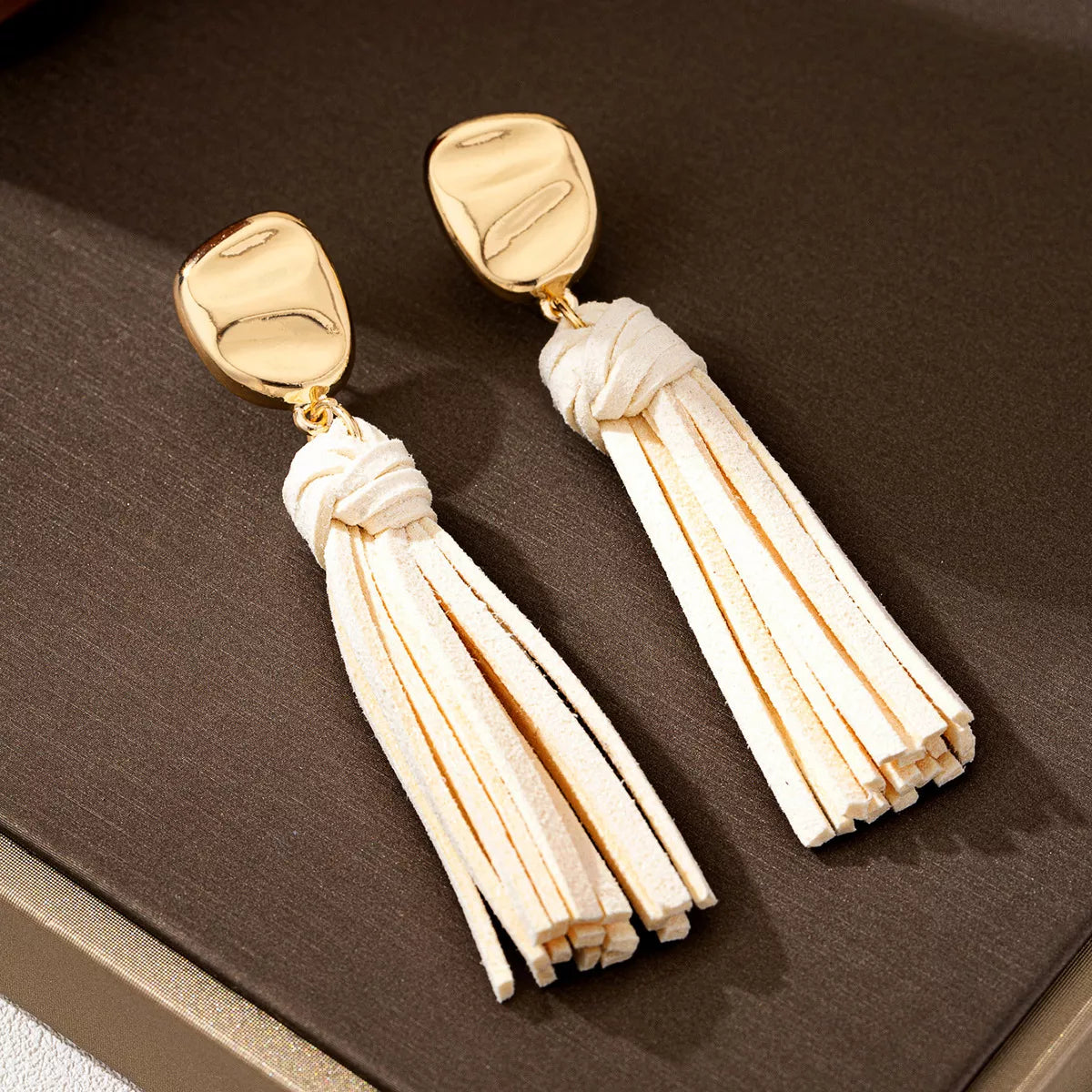 18K Gold-Plated Tassel Earrings Trendsi