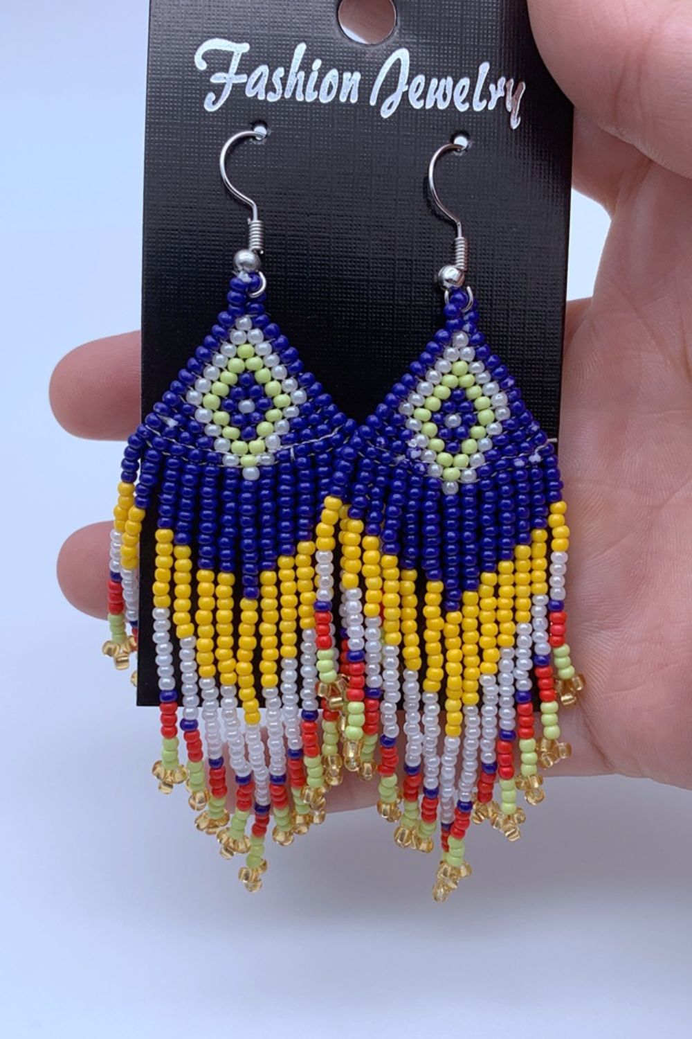 Beaded Dangle Earrings Style H One Size Trendsi