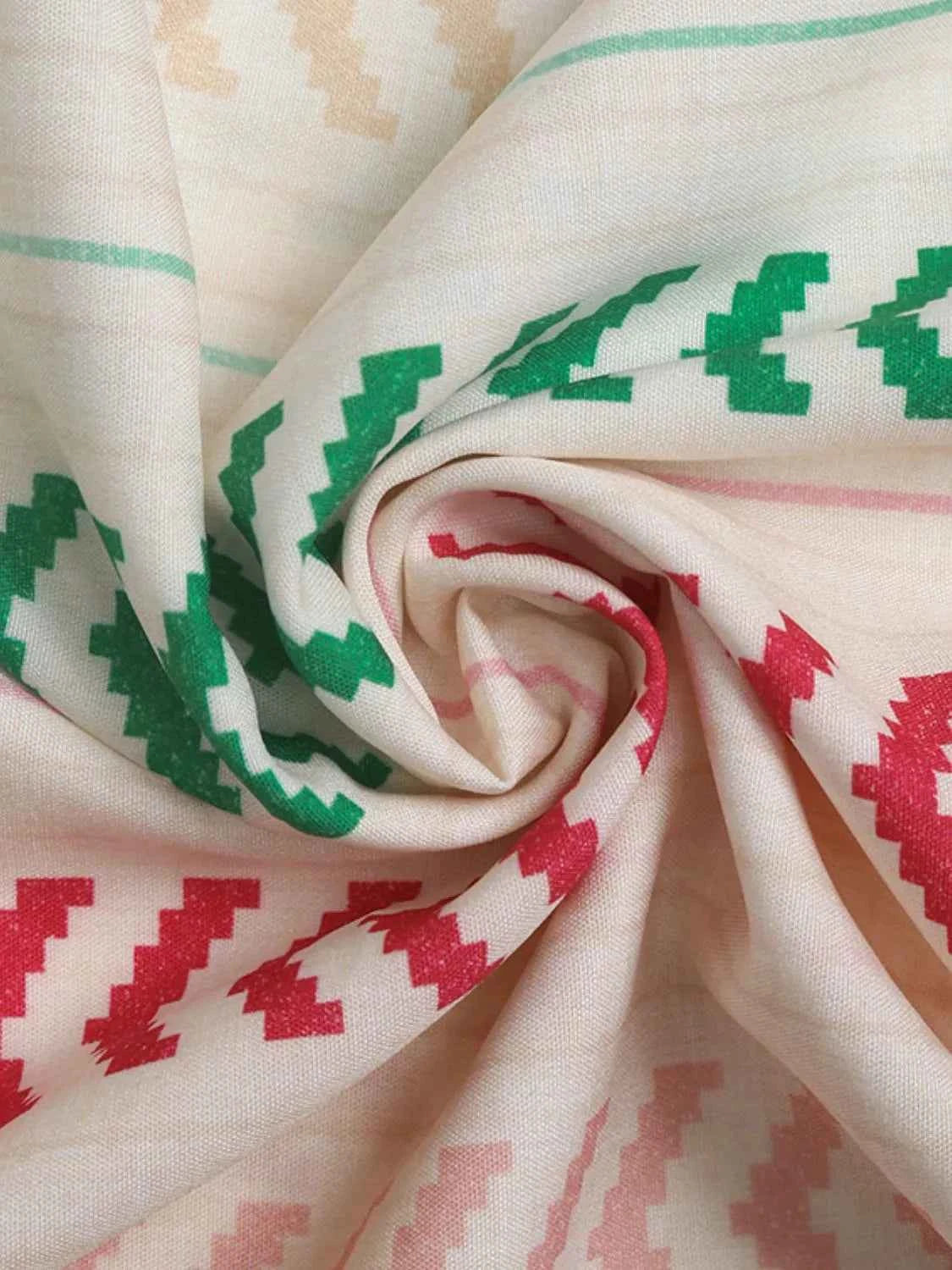 Frill Printed Maxi Skirt Trendsi