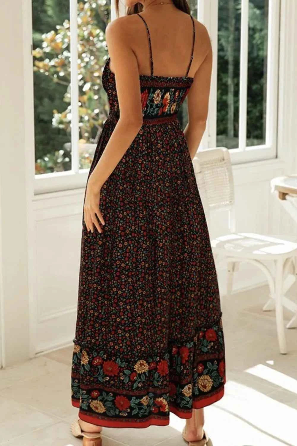 Printed Maxi Cami Dress Trendsi