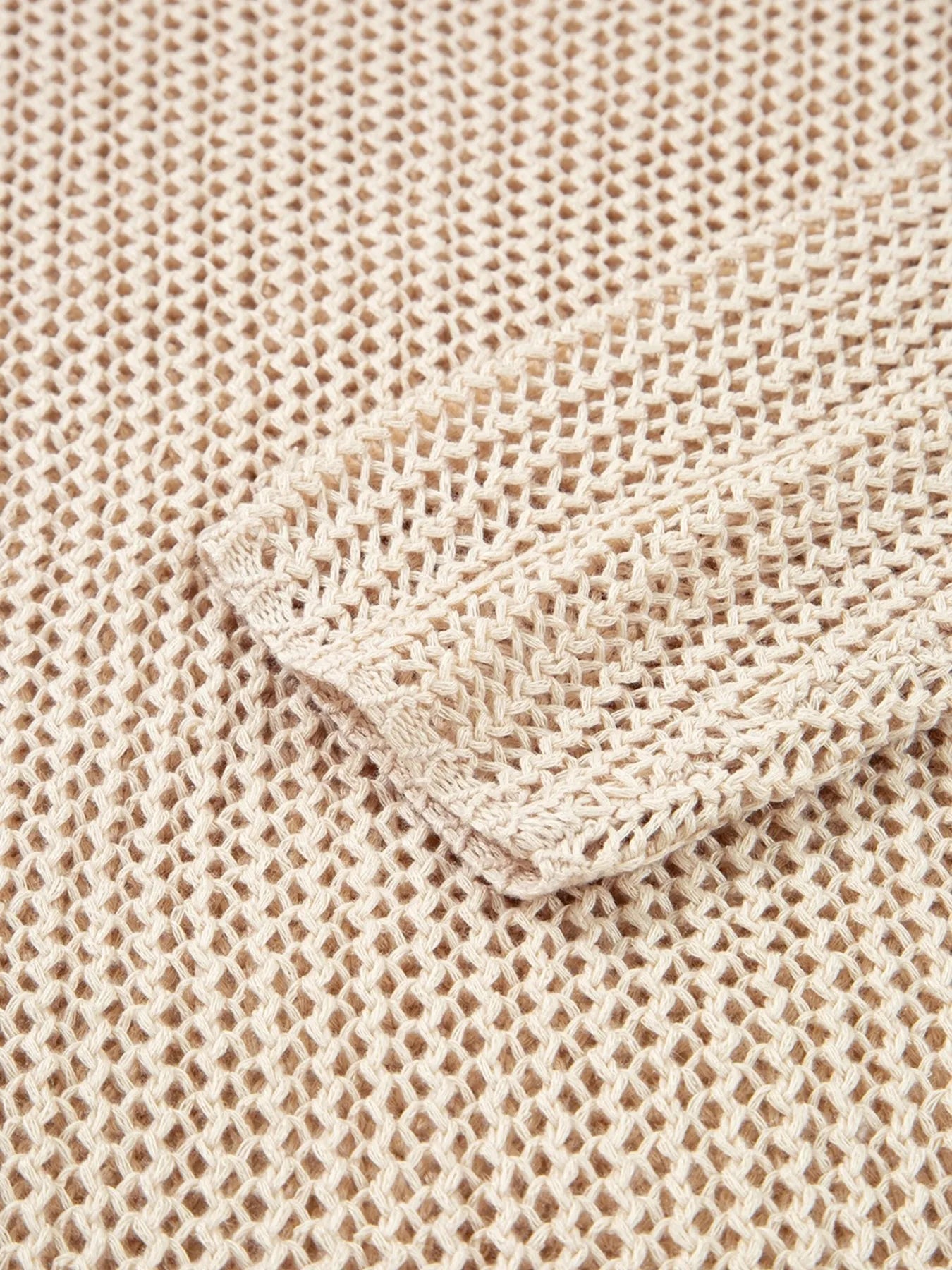 Lightweight Openwork Knit Cover Up Trendsi