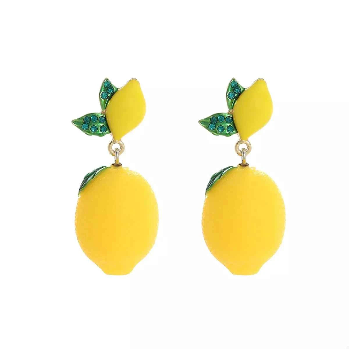 Lemon Fruit Drop Earrings Trendsi