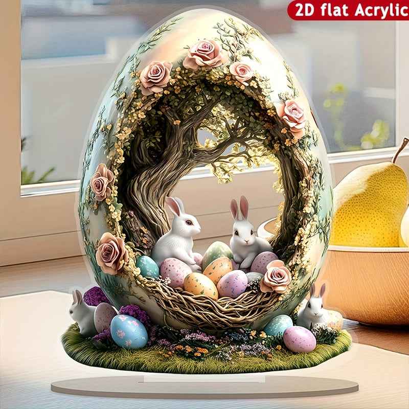 NNETM Bohemian Rabbit Acrylic Tabletop Decor for Home & Office NNETM