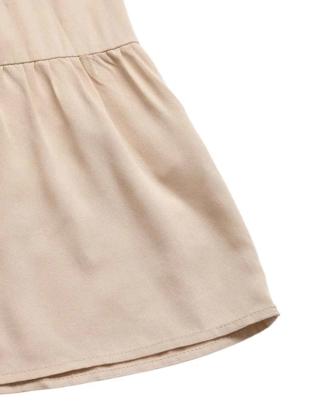 Tie Shoulder Square Neck Tiered Midi Dress Trendsi