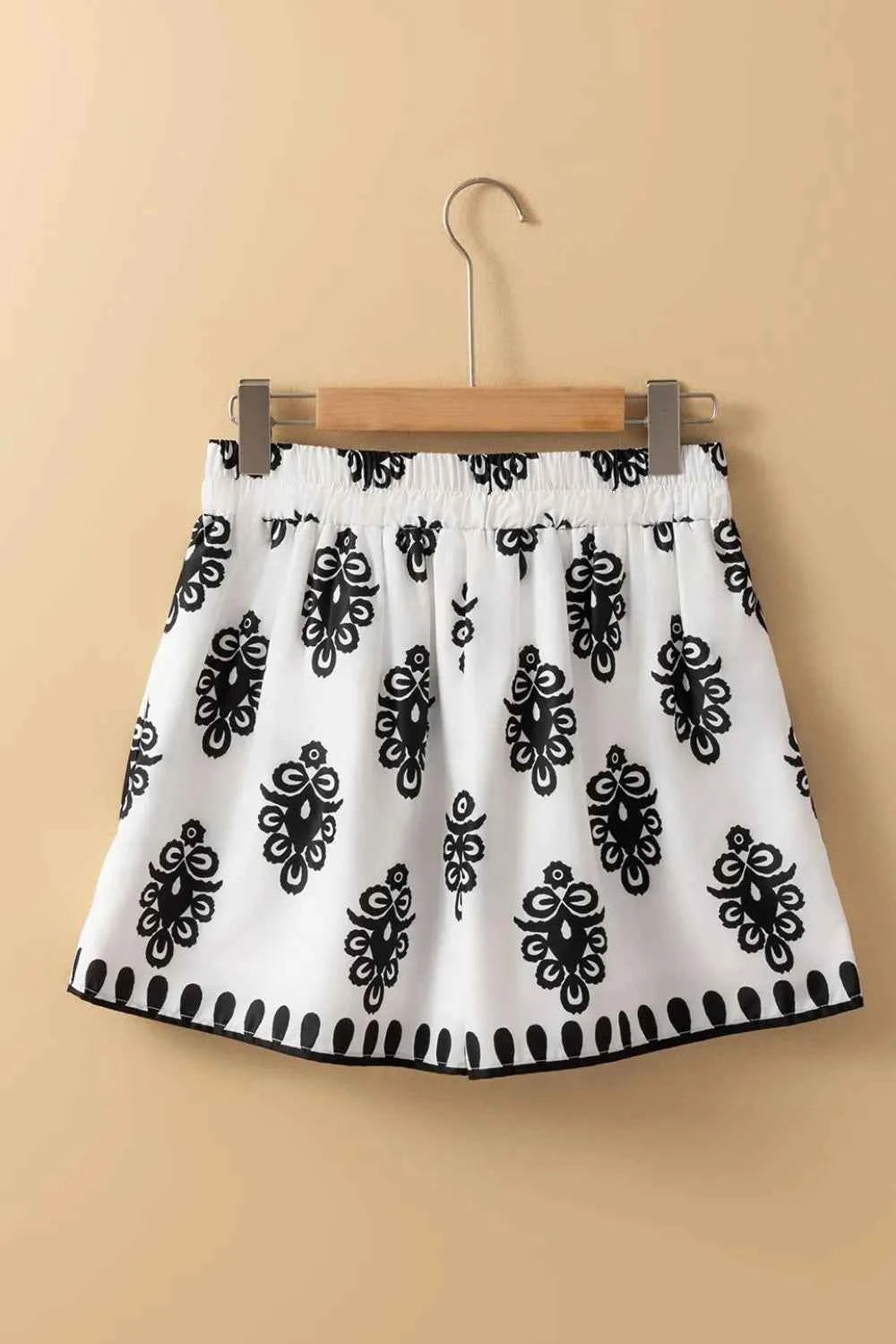 Tied Printed Shorts Trendsi