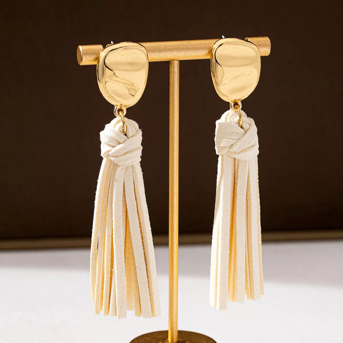 18K Gold-Plated Tassel Earrings Trendsi