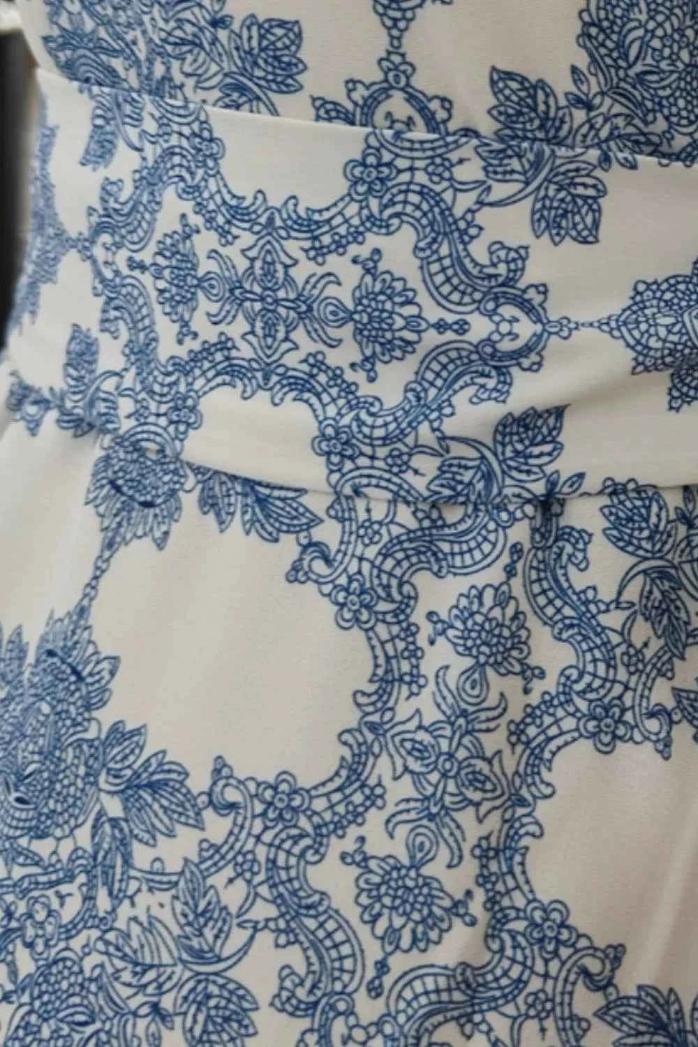 Printed Tied Maxi Cami Dress Trendsi