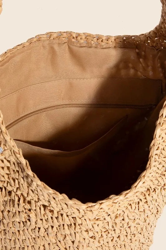 Fame Intricate Braided Hobo Shoulder Bag Trendsi