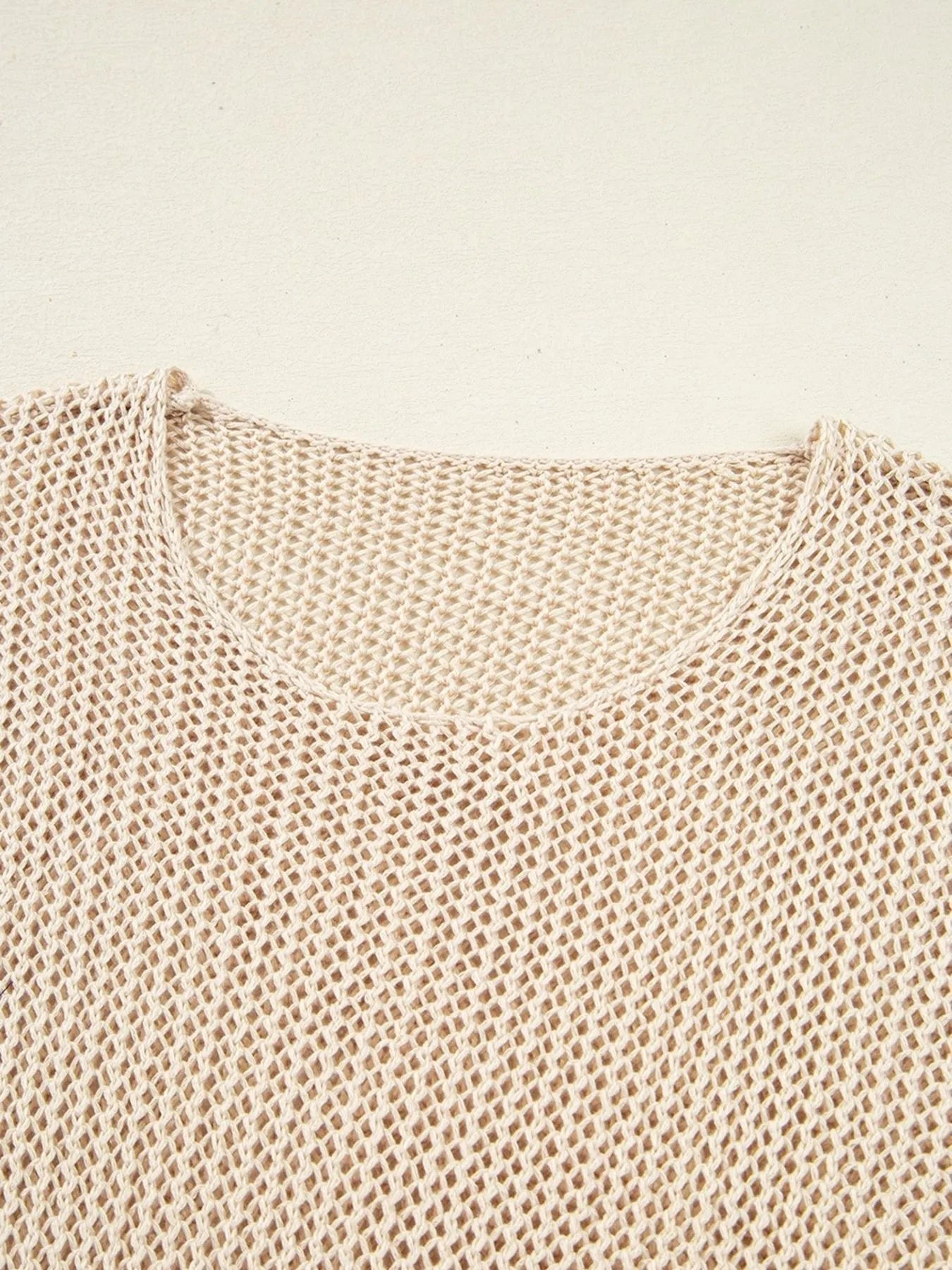 Lightweight Openwork Knit Cover Up Trendsi