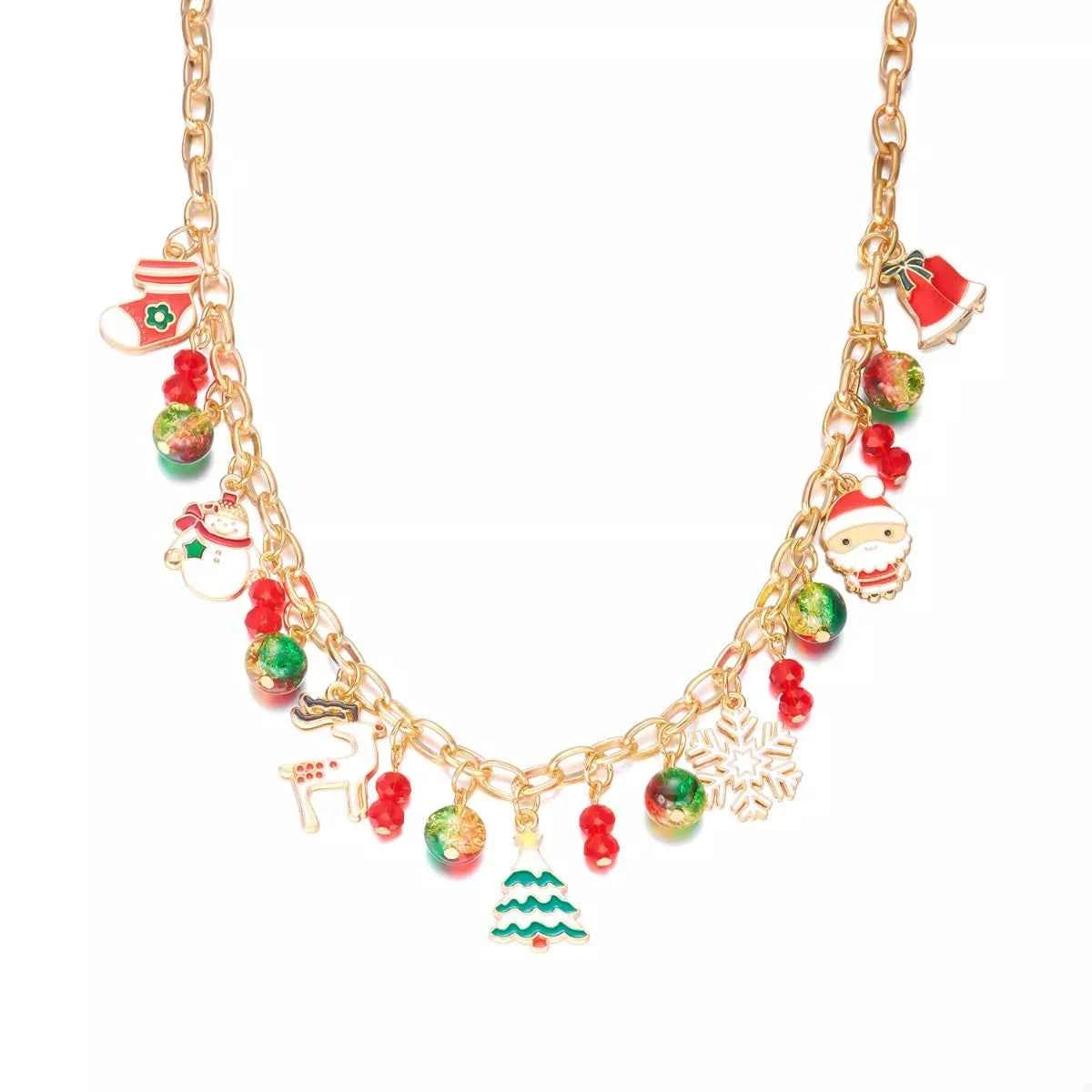 Christmas Themed Charm Necklace Trendsi