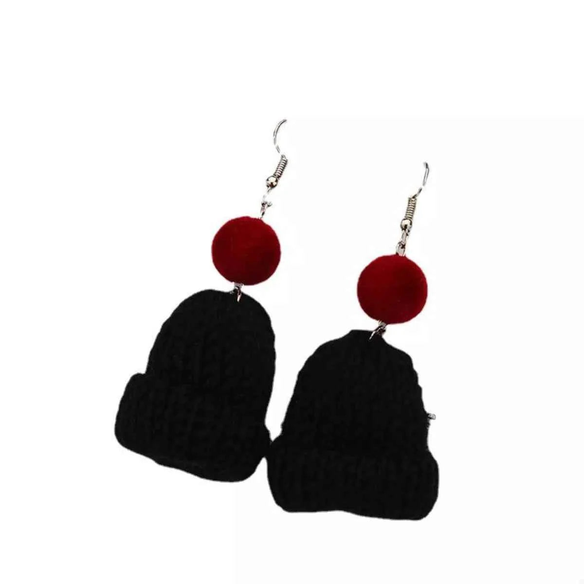 Christmas Knitted Beanie Earrings Trendsi