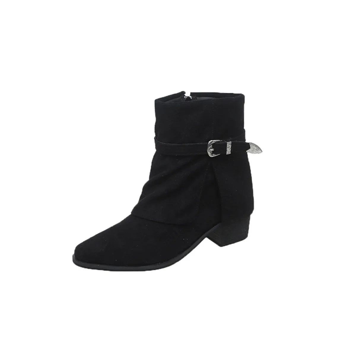 Point Toe Block Heels Boots Trendsi
