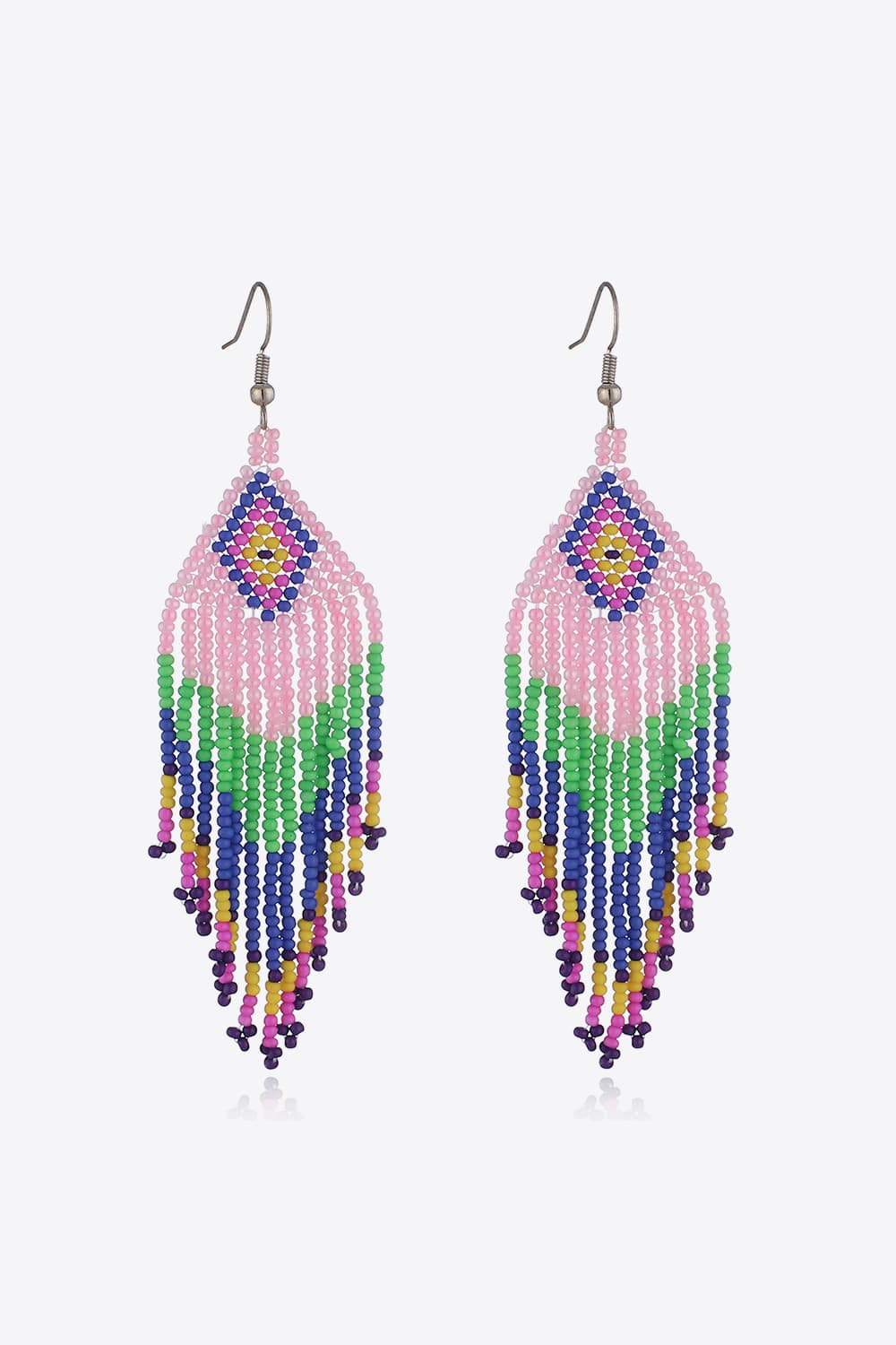 Beaded Dangle Earrings Style I One Size Trendsi